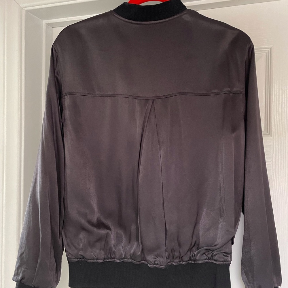 Rails satin bomber jacket